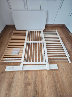 Ikea drevená postieľka s matracom 120x60cm - 3