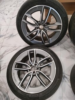 4ks alu disky r22 orig. AMG 5x112 r22 pneu + snimače tlaku - 3