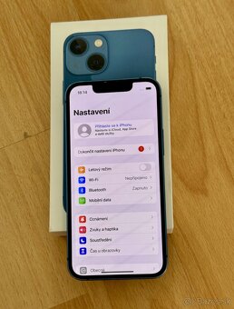 iPhone 13 Blue BATERIE 100% TOP - 3