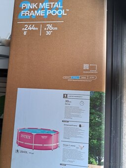 Bazen - Pink Metal Frame Pool - 3