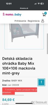 Ohrádka šedá baby mix - 3