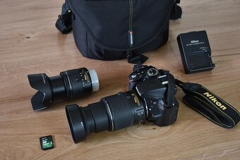 Nikon d3300 s 2x VR objektivom 18-55 afp + zoom 55-200 afs - 3