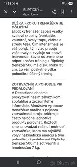 Orbitrek elipticky trenazer domyos 500 - 3