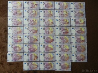 0 eurové bankovky 2018, 2019 a 2020 od 3,50€ - 3