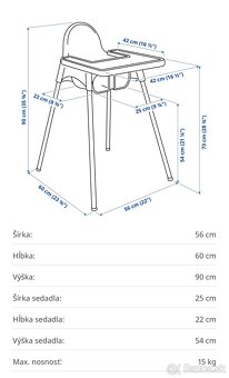 Detská jedálenská stolička Ikea Antilop - 3
