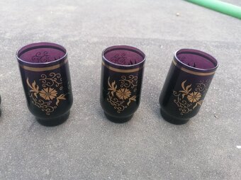 Predám sklenené štamprlíky 6ks - 3