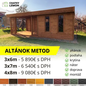 Kvalitný záhradný altánok na komplet od 2480€ - 3