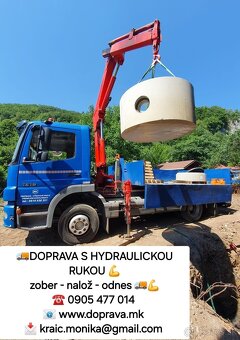 Autodoprava s hydraulickou rukou - 3