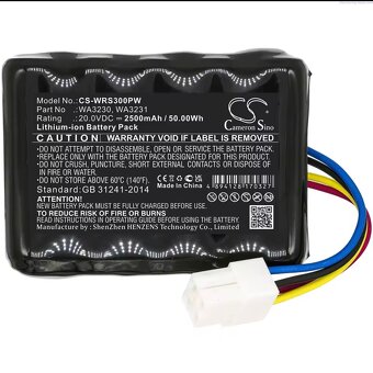 NOVÁ batéria WORX 20V Lithium lon 2,5Ah - 3