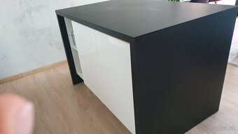 Predám moderný kuchynský pult / ostrovček – biely lesk lakov - 3