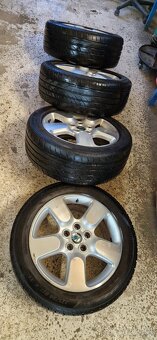 Škoda Octavia SCOUT  disky + pneumatiky 5x112  225/50 r 17 - 3