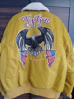 Zimná bomber bunda Top GUN - 3