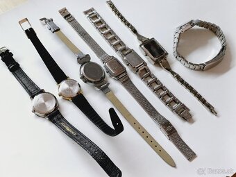7 ks dámske hodinky, vložene nove baterie a su dobre funkčne - 3