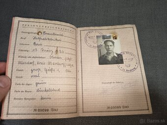 Dočasný cestovný pas Nemecko ww2 - 3