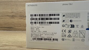NOTHING PHONE 3A 12 GB 256 GB BIELY - 3