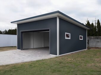 Zateplená garáž zo sendvičového panelu 6x6m. - 3