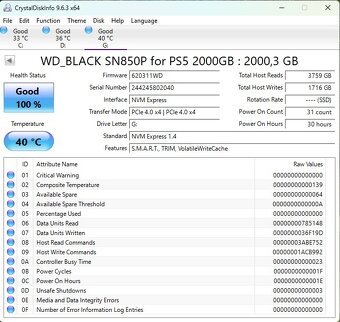 Western Digital Black SN850P 2TB Heatsink, M.2 2280, NVMe - 3