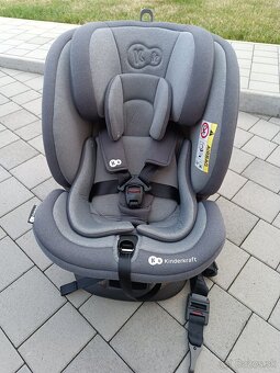 KINDERKRAFT Autosedačka Xpedition Isofix Grey, Otočná 0-36kg - 3