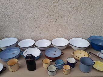 Smaltované  riady chalupárske dekorácie . - 3