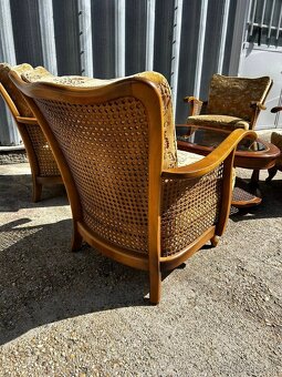 Starožitné ratanové kresla / sedenie - 3