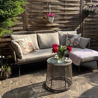 Ratanová sedačka James s kreslami - 3