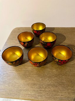 Drevené nádobky Chochloma - 3