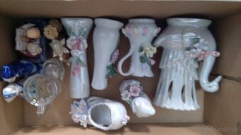 Predám keramické sošky a po striebrene jablko - 3