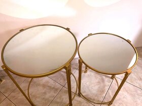 Glamour zlate stoliky, sada 2ks - maly a velky - 35% - 3
