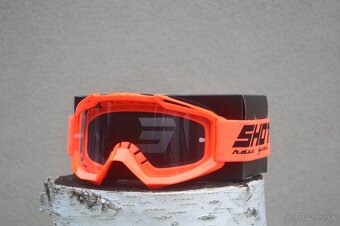 Predám mx sx okuliare SHOT fluo oranžové - 3