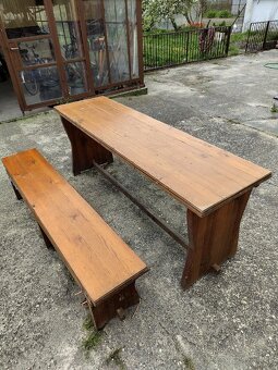 Záhradné sedenie - stol a lavice - 3