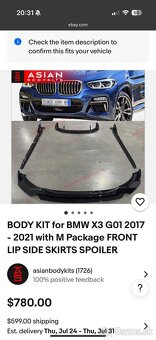 Bmw x3 f01 m packet , aero - 3