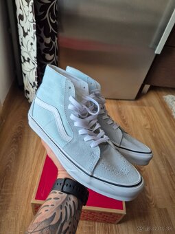 Vans SK8-HI TAPERED - Vysoké tenisky - canal blue 42.5 - 3