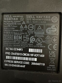 Dell Thunderbolt Dock WD19TBS 180W - 3