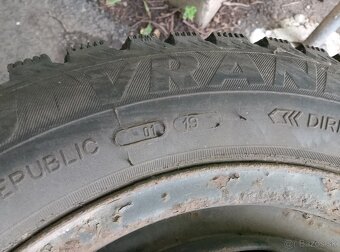 Predám Celoročné Pneumatiky Na plechové disky 5x100 R14 - 3