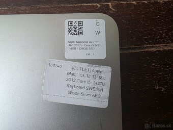 Apple MacBook Air 13 Early 2012 Core i-5 - 3