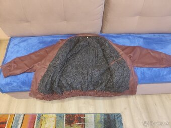 Pánska kožená bunda XL - 3