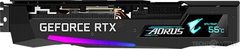RTX 3070 AORUS GeForce MASTER – LCD displej, OC-Dual BIOS+ - 3