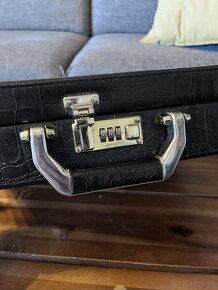 Retro vintage kufrík - vzor krokodíl - 3