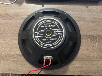 Predám basový reproduktor ALPHARD 12” – 200W / 8 Ω - 3