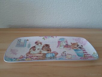 Porcelánový podnos, tácka. - 3
