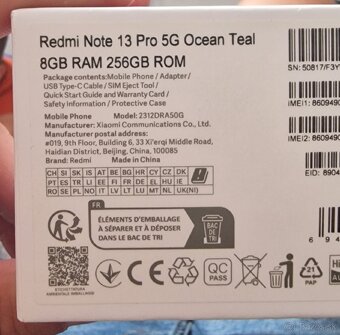 Xiaomi Redmi Note 13 Pro 5G rám 8+4 GB 256GB - 3