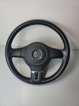 Kožený volant POLO 6r, GOLF 6, VW t5 t6 - 3