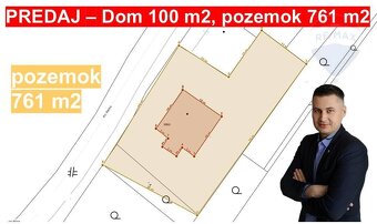 Predaj dom 100 m2 na pozemku 761 m2 v obci Ivanka pri Nitre - 3