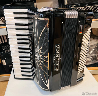 Nový akordeón Beltunica Proffesional- III- 96 basový- kr - 3