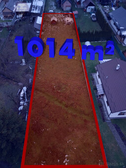 NA PREDAJ - POZEMOK NA VÝSTAVBU RODINNÉHO DOMU VALČA 1014 m2 - 3