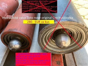 Kyper majler a hydraulický piest na vlečku original ČSSR - 3