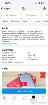 Xiaomi Redmi Note 5A,sloty pre dve sim karty,skoro nepoužitý - 3