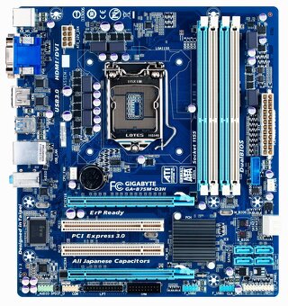 Xeon E3-1240 v2 + mATX doska + 16 GB RAM - 3