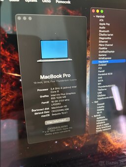 MacBook PRO 2019 13" CTO - 16GB RAM, 512GB SSD - TOP STAV - 3