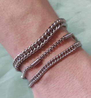 pánske náramky chir.ocel 3 ks - 3